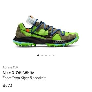 Off- white X Nike Zoom Terra Kiger 5